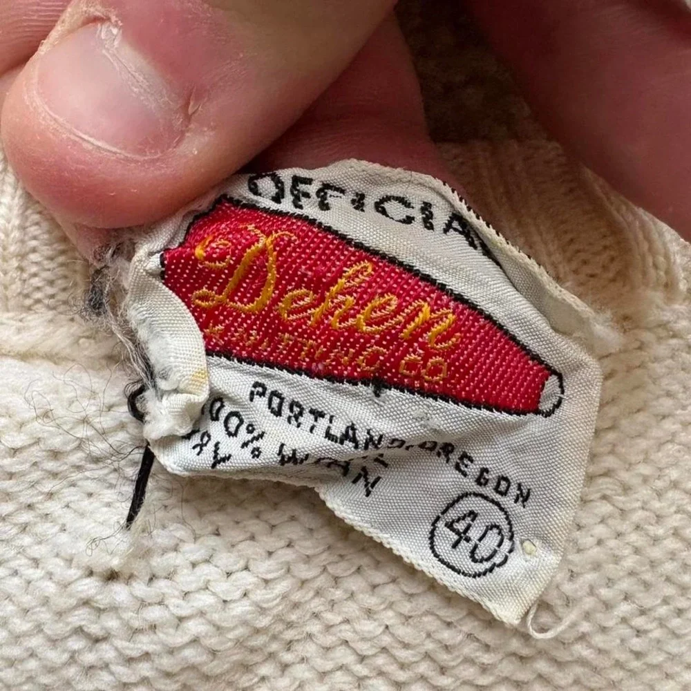 Northwestern Wool Varsity Sweater True Vintage 1950s/1960s Dehen Women's‎ Medium